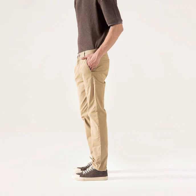 STRAIGHT COTTON PANTS