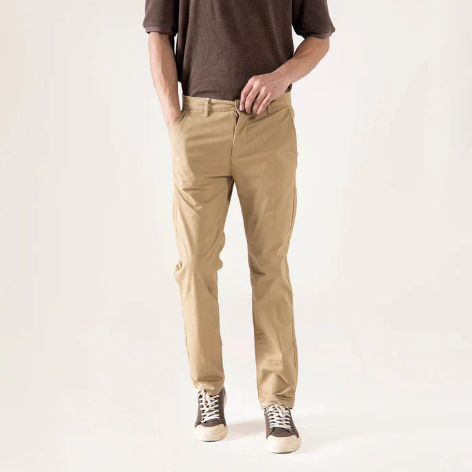 STRAIGHT COTTON PANTS