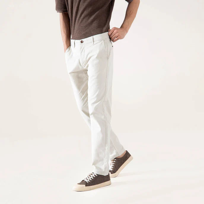 STRAIGHT COTTON PANTS