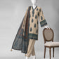 Light Brown Embroidered Pashmina Unstitched 3Pc