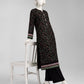 Black Printed Khaddar Slub Unstitched 2Pc