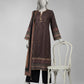 Black Embroidered Cambric Unstitched 3Pc