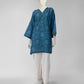 Blue Printed Light Khaddar Slub Unstitched 1Pc