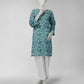 Green Printed Light Khaddar Slub Unstitched 1Pc