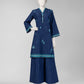 Navy Blue Embroidered Dobby Unstitched 2Pc