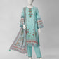 Pink Embroidered Khaddar Slub Unstitched 3Pc