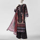Black Embroidered Khaddar Slub Unstitched 3Pc