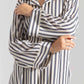 STRIPPED LONG BUTTONED SHIRT