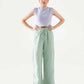 WIDE LEG MUSLIN TROUSER