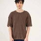 BASIC TEXTURED CREW NECK TEE
