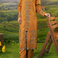 Stitched 2Pc - Embroidered Cotton Satin Suit - NPSCSE2117