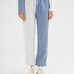 Slim Fit Color Block Trouser