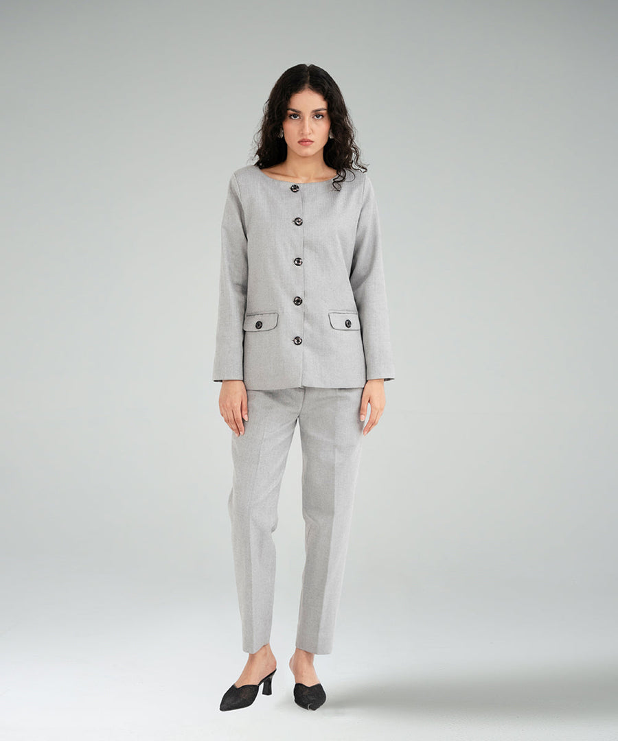 Woven Wool Blazer