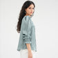 Silk Top With Pleate Details