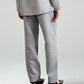 Straight Fit Wool Ankle Length Pants