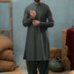 Dark Grey - Stitched Shalwar Kameez & Combo - SWSB05