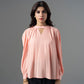Pink Rayon Pleated Blouse