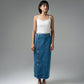 Downtown Button Skirt