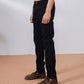Black Straight Fit Denim Pants