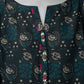 Navy Blue Printed Khaddar Slub Unstitched 3Pc