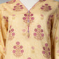 Yellow Printed Cambric Unstitched 3Pc