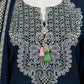 Grey Embroidered Cambric Unstitched 3Pc