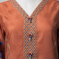 Brown Printed Dobby Unstitched 2Pc