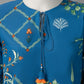 Blue Printed Cambric Unstitched 3Pc