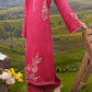 Stitched 2Pc - Embroidered Cotton Satin Suit - NPSCSE2116