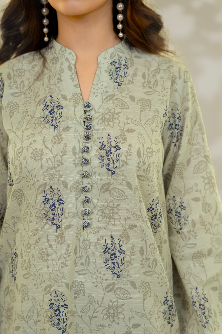 Stitched 3Pc - Printed Khaddar - NPWKDP3013
