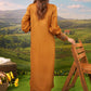 Stitched 2Pc - Embroidered Cotton Satin Suit - NPSCSE2117