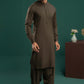 Dark Brown - Stitched Shalwar Kameez - SWSB24
