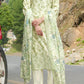 Unstitched 3Pc Printed Embroidered Lawn Suit - NUSLE3154