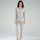 Straight Fit Wool Ankle Length Pants