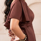 Terra Umber Luxe Dress