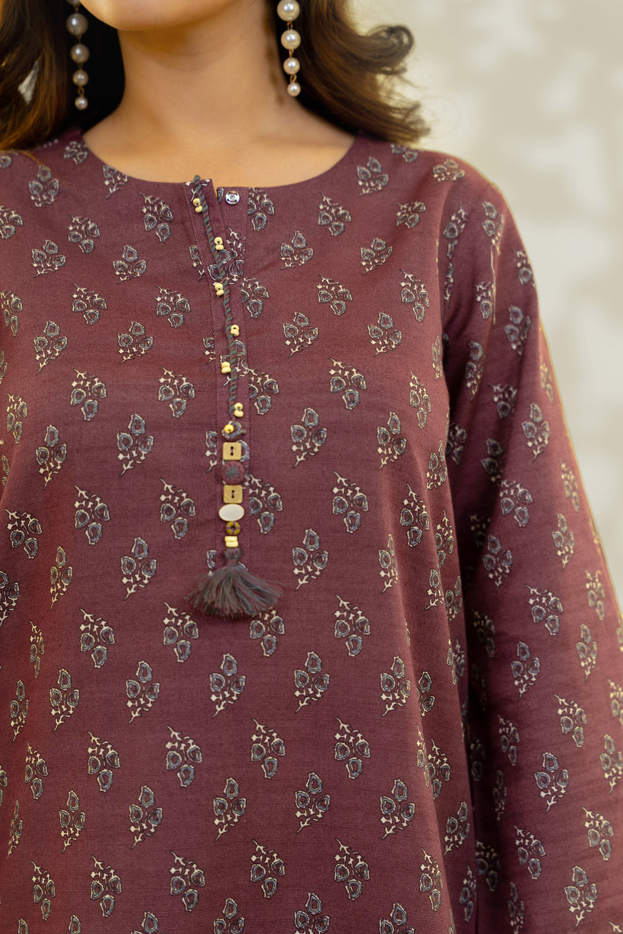 Stitched 3Pc - Printed Khaddar - NPWKDP3011