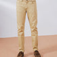 Beige Straight Fit Chinos