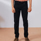 Black Straight Fit Denim Pants