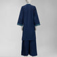 Navy Blue Embroidered Dobby Unstitched 2Pc