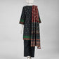 Navy Blue Printed Khaddar Slub Unstitched 3Pc