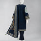 Grey Embroidered Cambric Unstitched 3Pc