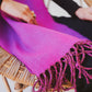 FUSCHIA SPLENDOUR SHAWL