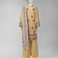 Yellow Printed Cambric Unstitched 3Pc
