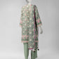 Green Printed Khaddar Slub Unstitched 3Pc