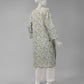 White Printed Light Khaddar Slub Unstitched 1Pc