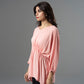 Batwing Ruched Rayon Blouse