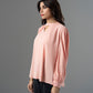 Pink Rayon Pleated Blouse