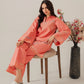 Coral- 2Pcs Embroidered Coord Set