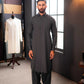 Stitched Shalwar Kameez (SPSC56) Charcoal