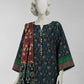 Navy Blue Printed Khaddar Slub Unstitched 3Pc
